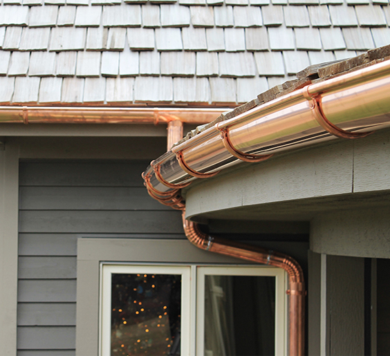 Radius Gutters - K-Style or Half-Round - George's Seamless Gutters